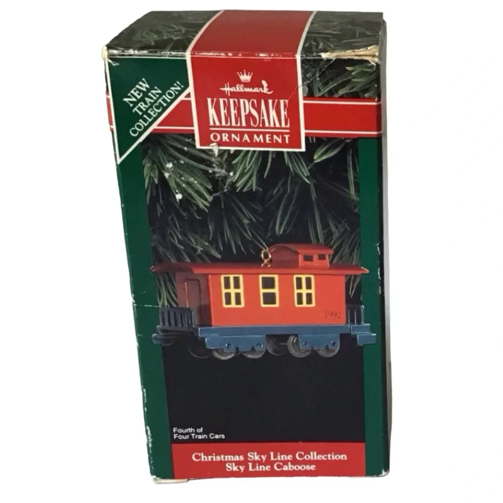 Hallmark 1992 “Sky Line Caboose” Christmas Ornament